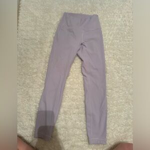 Lululemon wunder train 25” leggings in lilac